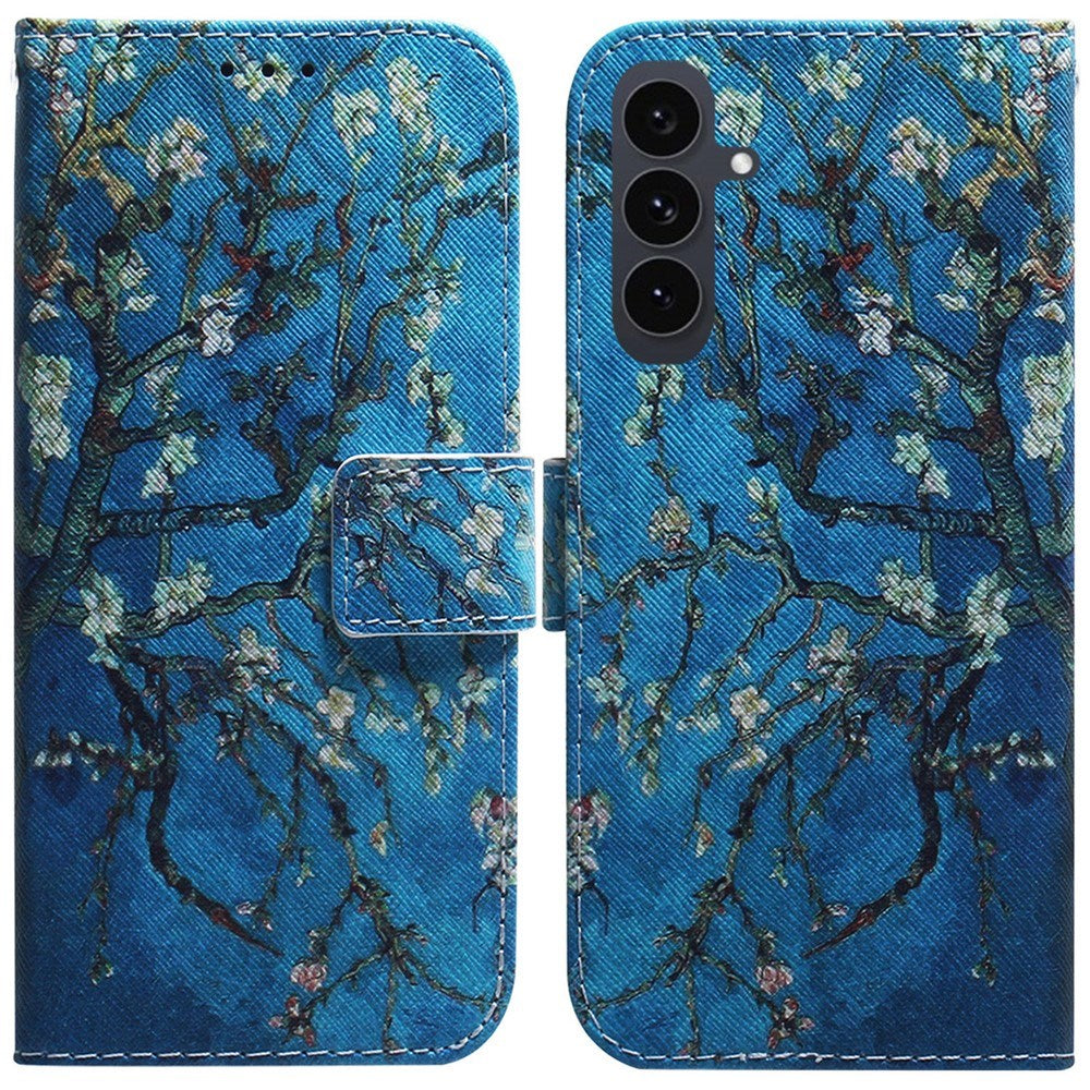 EIDERWOOD Samsung Galaxy S25 FE Kunstskinn Flip Deksel m. Motiv - Blomster