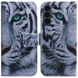 EIDERWOOD Samsung Galaxy S25 FE Kunstskinn Flip Deksel m. Motiv - Tiger