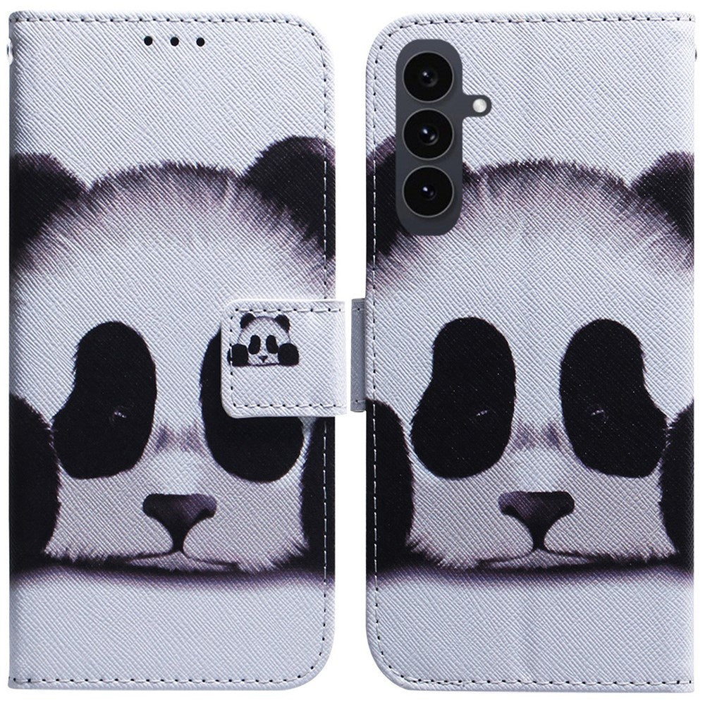 EIDERWOOD Samsung Galaxy S25 FE Kunstskinn Flip Deksel m. Motiv - Panda