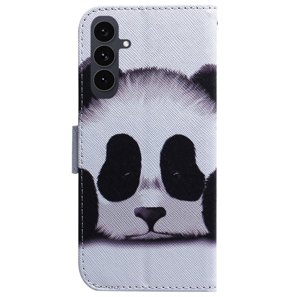 EIDERWOOD Samsung Galaxy S25 FE Kunstskinn Flip Deksel m. Motiv - Panda