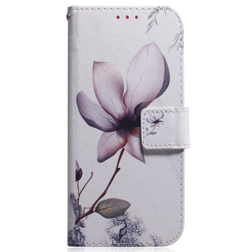 EIDERWOOD Samsung Galaxy S25 FE Kunstskinn Flip Deksel m. Motiv - Blomst