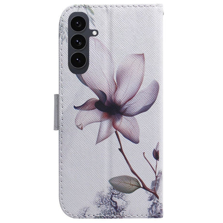 EIDERWOOD Samsung Galaxy S25 FE Kunstskinn Flip Deksel m. Motiv - Blomst