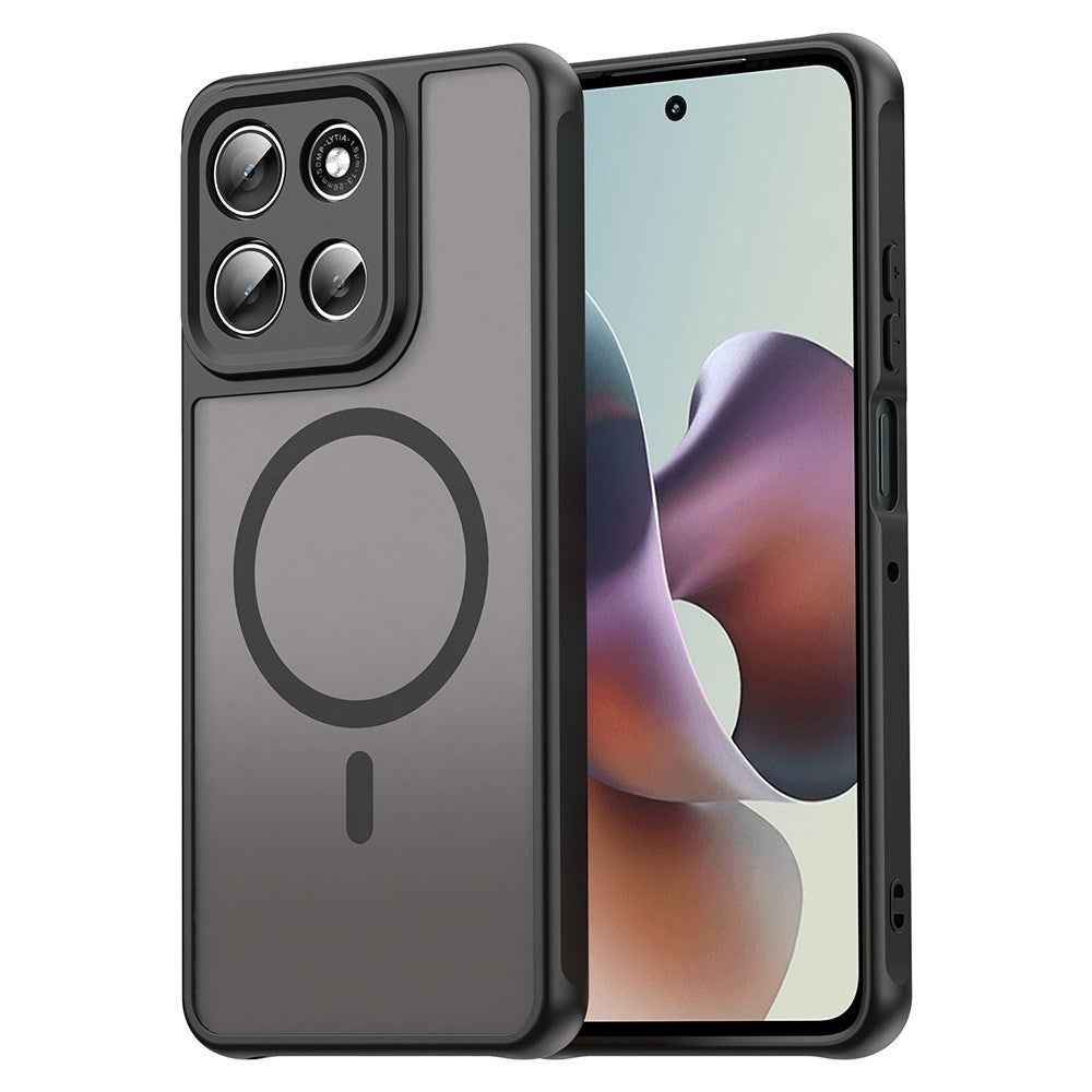 EIDERWOOD Motorola Moto G56 Hybrid Plast Deksel - MagSafe Kompatibel - Svart