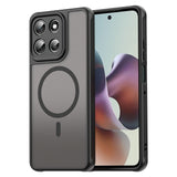 EIDERWOOD Motorola Moto G56 Hybrid Plast Deksel - MagSafe Kompatibel - Svart