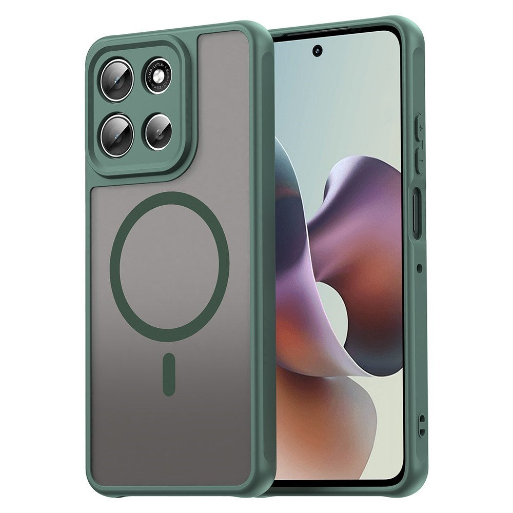 EIDERWOOD Motorola Moto G56 Hybrid Plast Deksel - MagSafe Kompatibel - Grønn