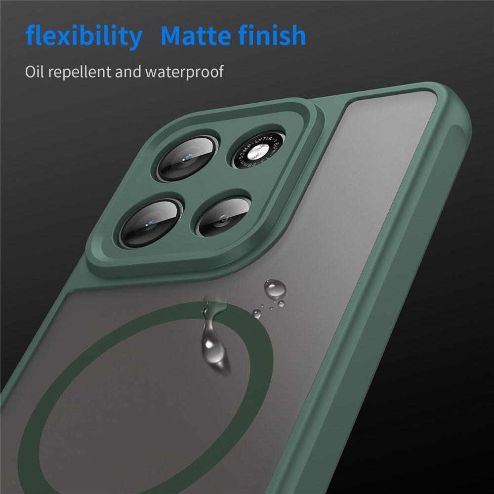 EIDERWOOD Motorola Moto G56 Hybrid Plast Deksel - MagSafe Kompatibel - Grønn