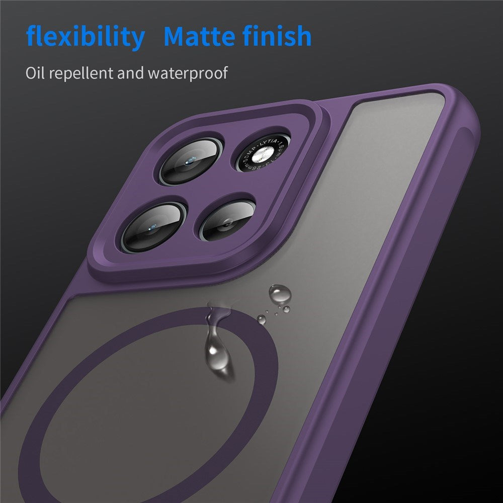 EIDERWOOD Motorola Moto G56 Hybrid Plast Deksel - MagSafe Kompatibel - Lilla