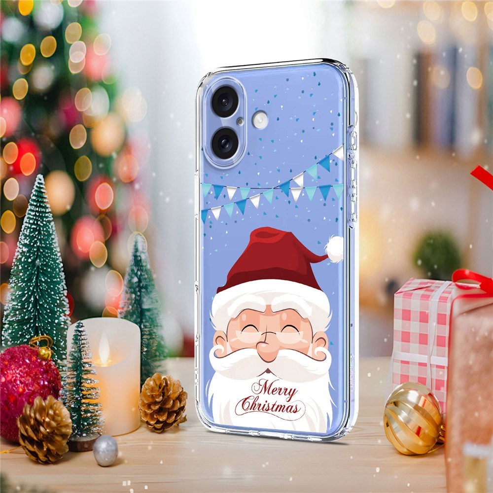 EIDERWOOD iPhone 17 Fleksibelt Plast Juledeksel med Motiv - Gjennomsiktig / Julenissen
