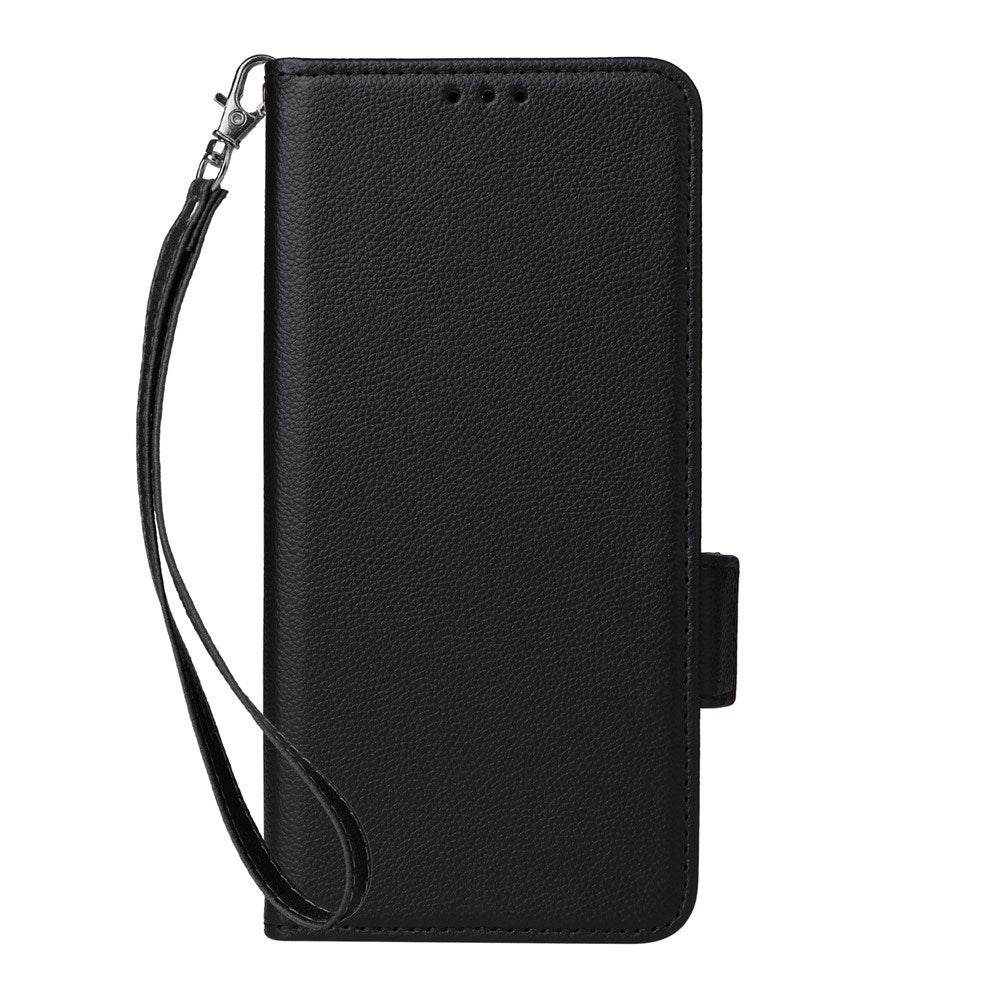 Fairphone (Gen. 6+ / Gen. 6) EIDERWOOD Kunstskinn Flip Deksel m. Stropp - Svart
