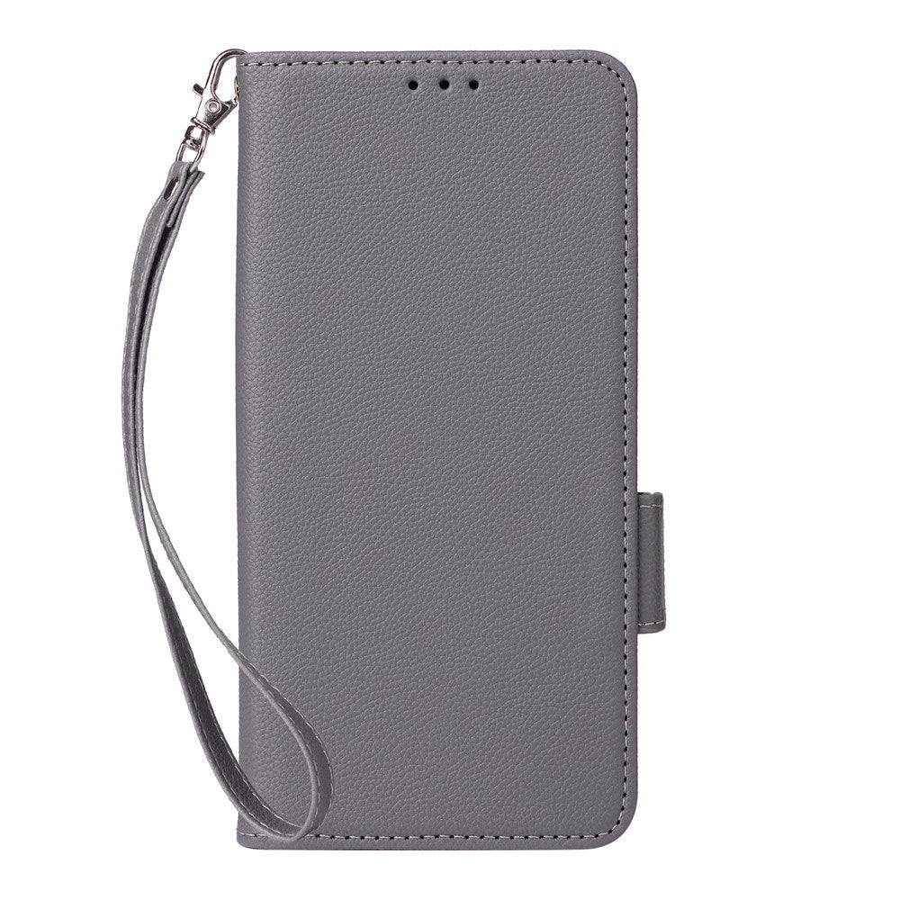 Fairphone (Gen. 6+ / Gen. 6) EIDERWOOD Kunstskinn Flip Deksel m. Stropp - Grå