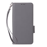 Fairphone (Gen. 6+ / Gen. 6) EIDERWOOD Kunstskinn Flip Deksel m. Stropp - Grå