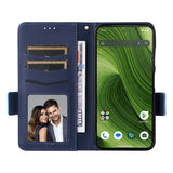 Fairphone (Gen. 6+ / Gen. 6) EIDERWOOD Kunstskinn Flip Deksel m. Stropp - Mørkeblå