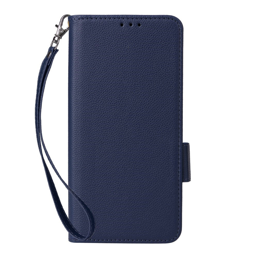 Fairphone (Gen. 6+ / Gen. 6) EIDERWOOD Kunstskinn Flip Deksel m. Stropp - Mørkeblå