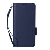Fairphone (Gen. 6+ / Gen. 6) EIDERWOOD Kunstskinn Flip Deksel m. Stropp - Mørkeblå