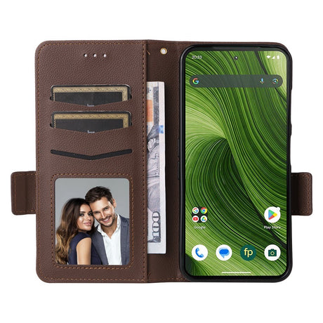 Fairphone (Gen. 6+ / Gen. 6) EIDERWOOD Kunstskinn Flip Deksel m. Stropp - Brun