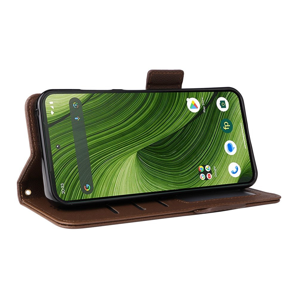 Fairphone (Gen. 6+ / Gen. 6) EIDERWOOD Kunstskinn Flip Deksel m. Stropp - Brun