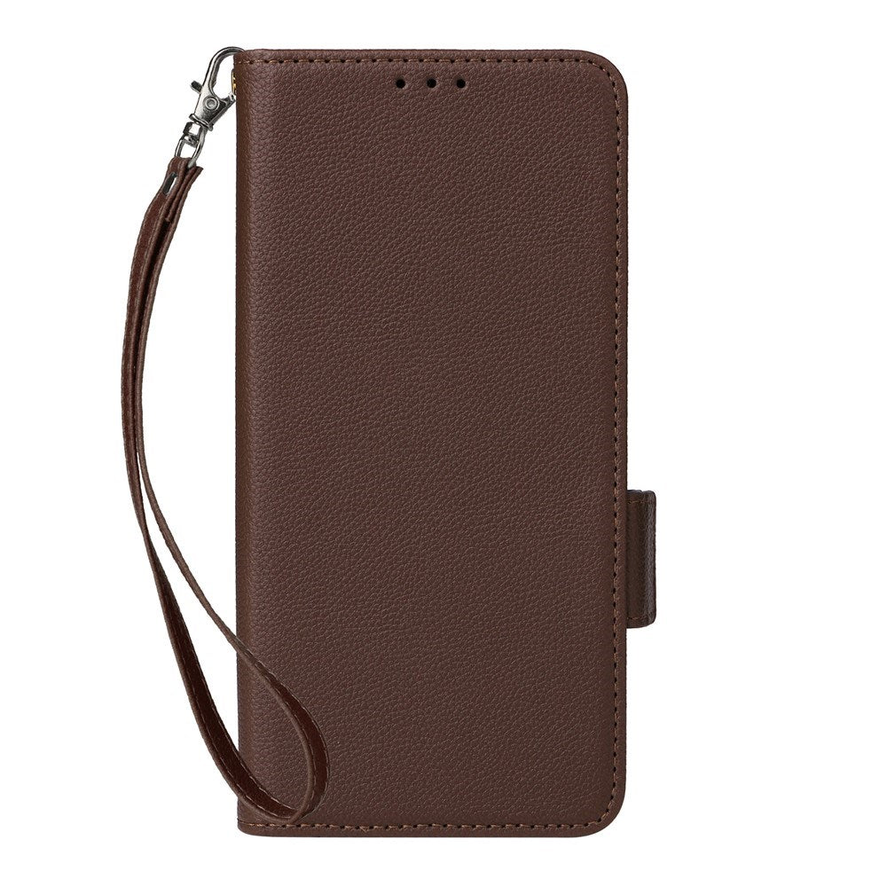Fairphone (Gen. 6+ / Gen. 6) EIDERWOOD Kunstskinn Flip Deksel m. Stropp - Brun