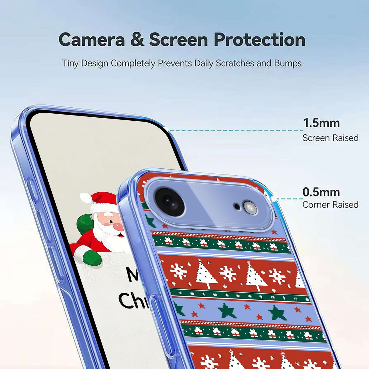 EIDERWOOD iPhone Air Fleksibelt Plast Juledeksel med Motiv - Gjennomsiktig / Mønster