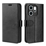 Oppo Reno 14 F (5G) EIDERWOOD Faux Leather Flip Deksel med Kortholder - Svart