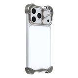 iPhone 17 Pro Max Todelt Metall Bumper Deksel - Grå
