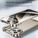 iPhone 17 Pro Max Todelt Metall Bumper Deksel - Grå