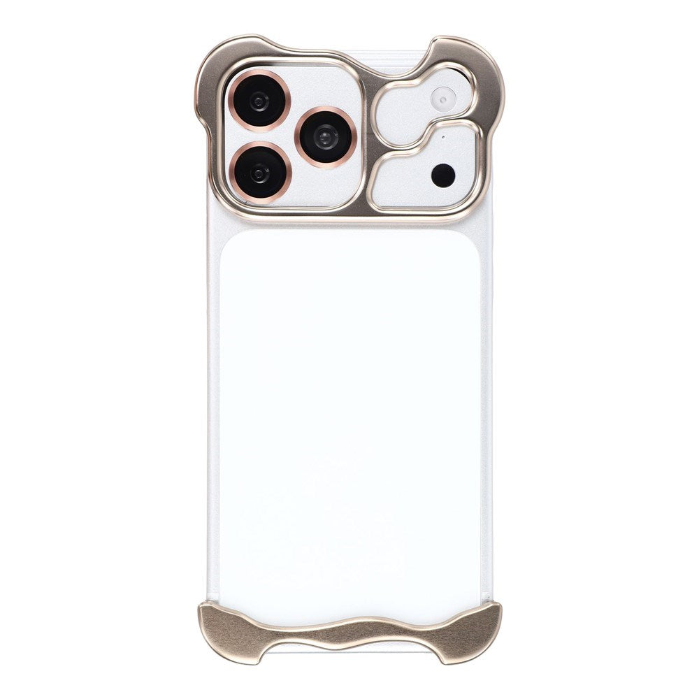 iPhone 17 Pro Max Todelt Metall Bumper Deksel - Gull