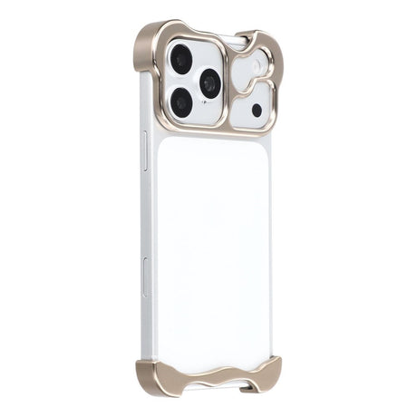 iPhone 17 Pro Max Todelt Metall Bumper Deksel - Gull