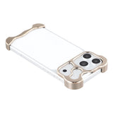 iPhone 17 Pro Max Todelt Metall Bumper Deksel - Gull