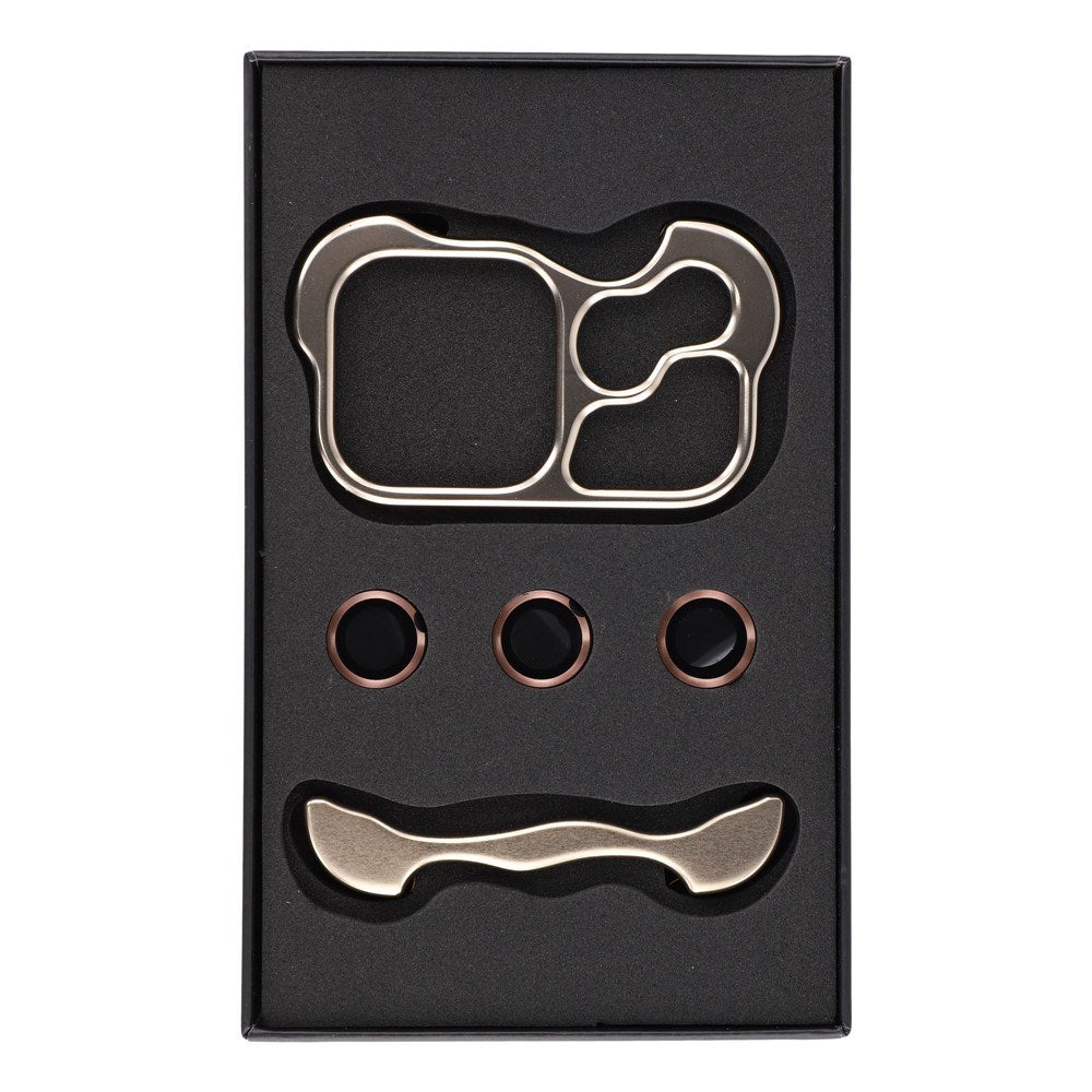 iPhone 17 Pro Max Todelt Metall Bumper Deksel - Gull