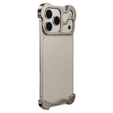 iPhone 17 Pro Max Todelt Metall Bumper Deksel - Gull