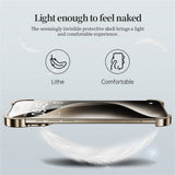 iPhone 17 Pro Max Todelt Metall Bumper Deksel - Gull