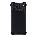 iPhone 17 Pro Todelt Metall Bumper Deksel - Svart