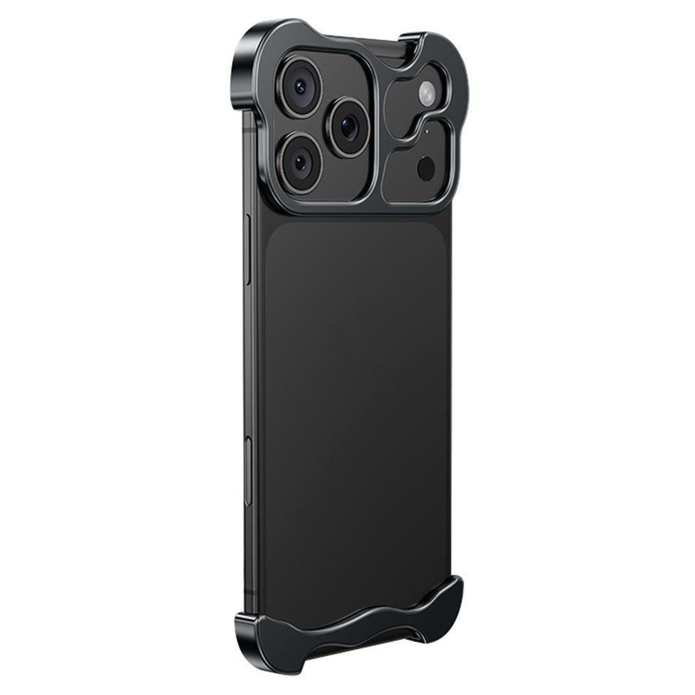 iPhone 17 Pro Todelt Metall Bumper Deksel - Svart