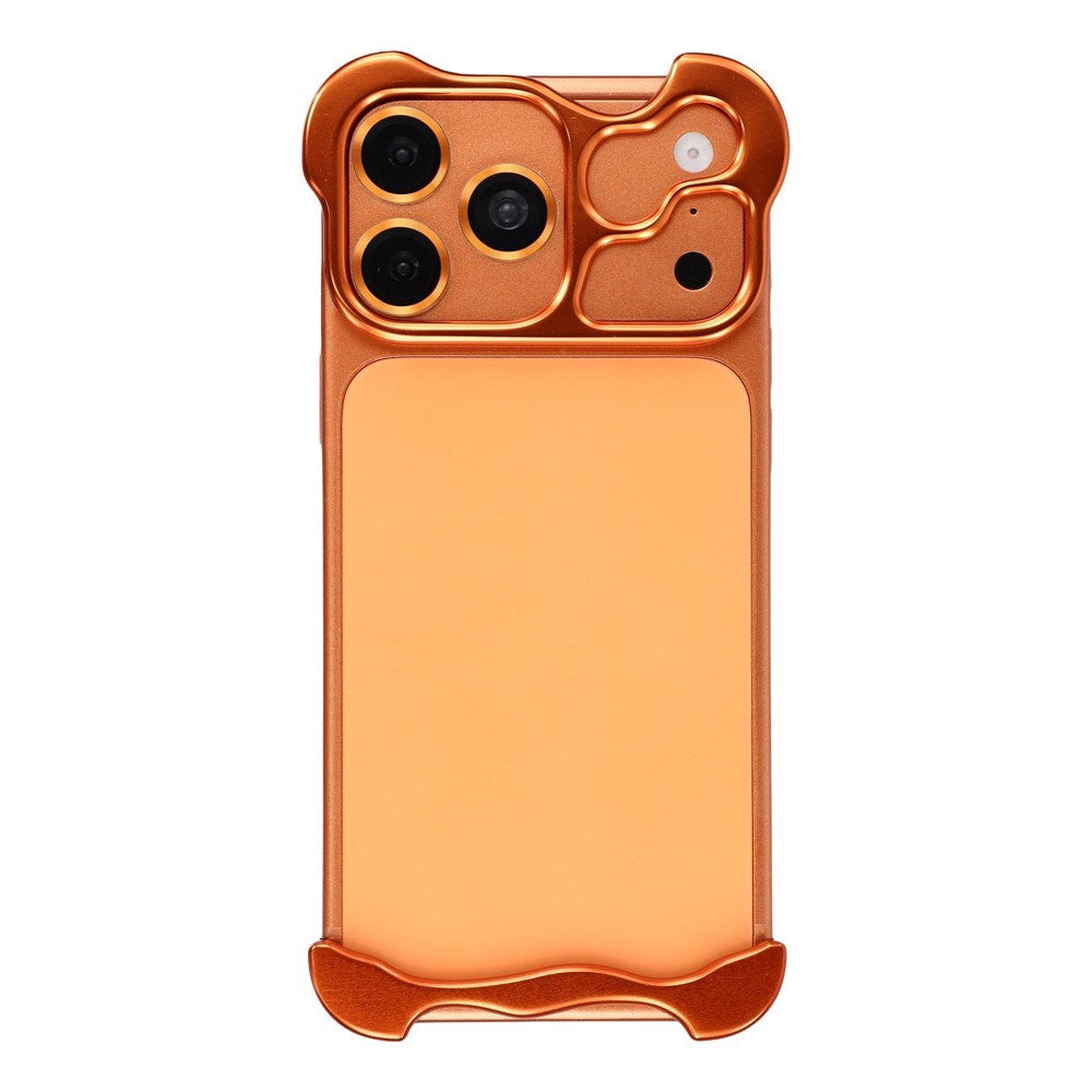 iPhone 17 Pro Todelt Metall Bumper Deksel - Oransje