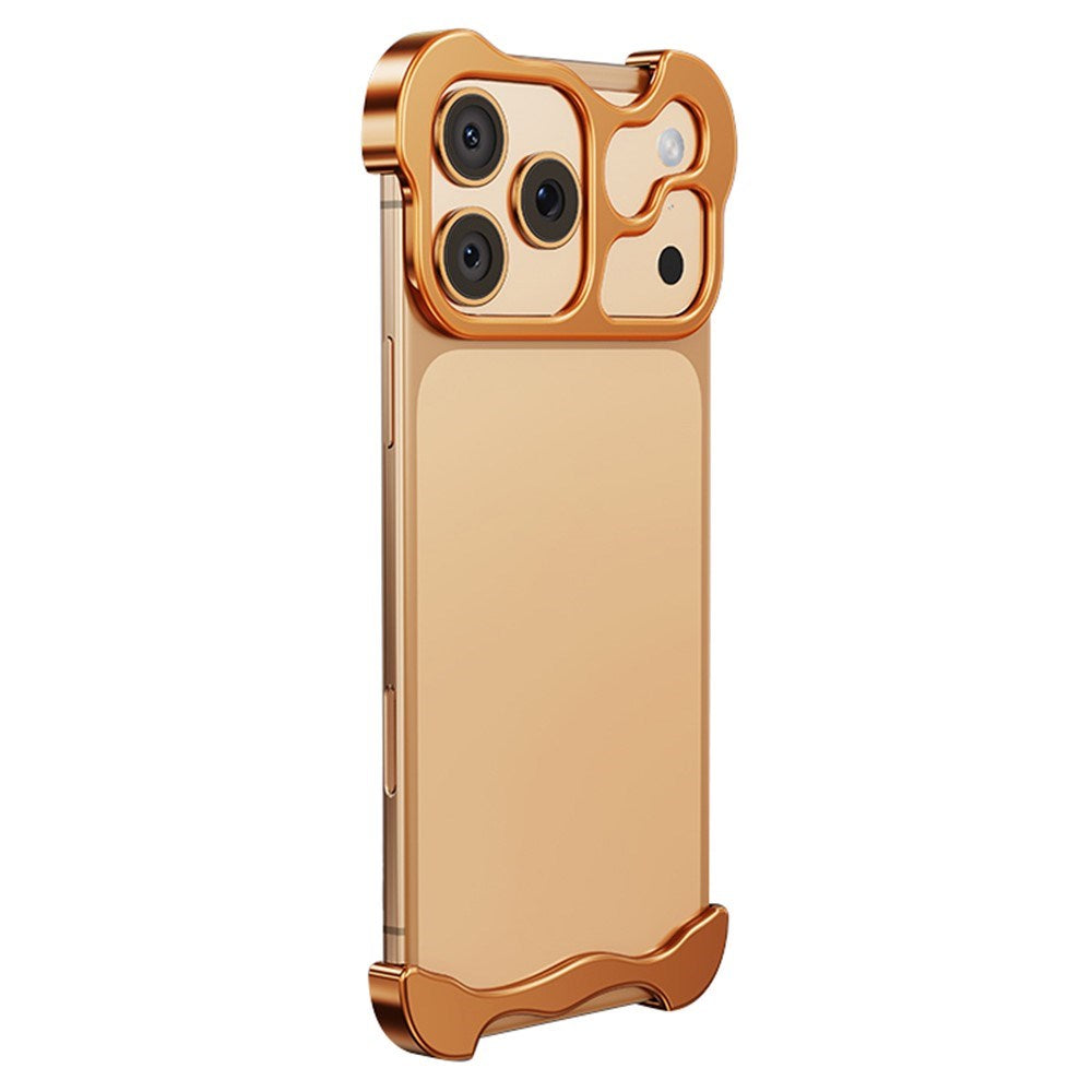 iPhone 17 Pro Todelt Metall Bumper Deksel - Oransje
