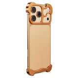 iPhone 17 Pro Todelt Metall Bumper Deksel - Oransje