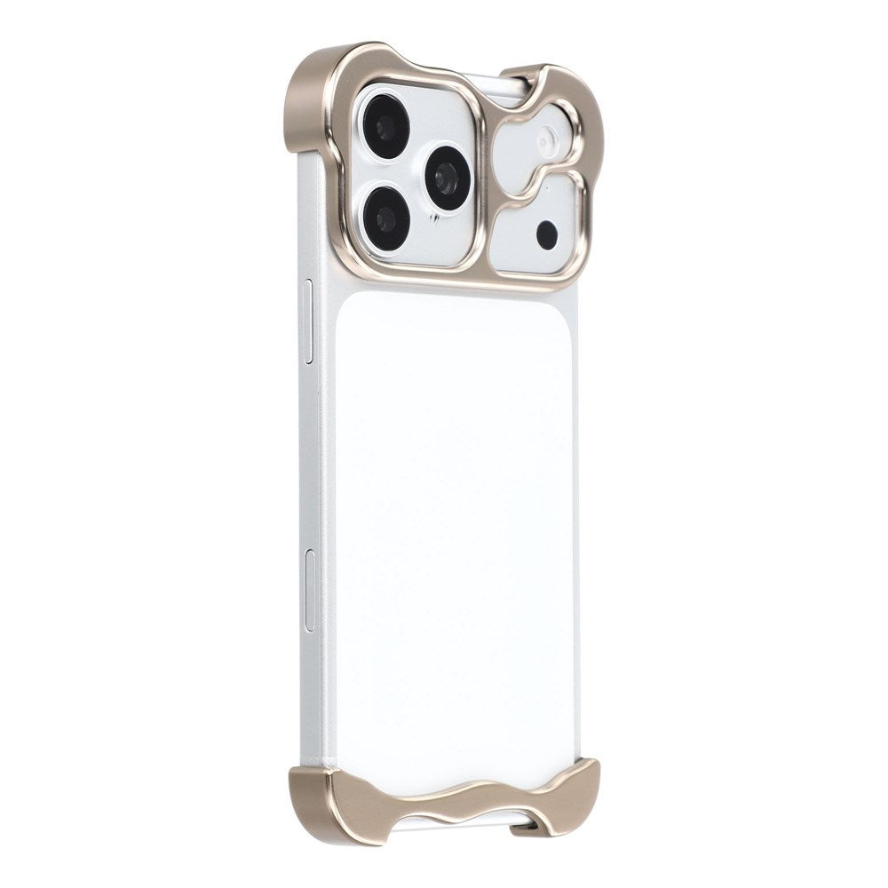 iPhone 17 Pro Todelt Metall Bumper Deksel - Gull