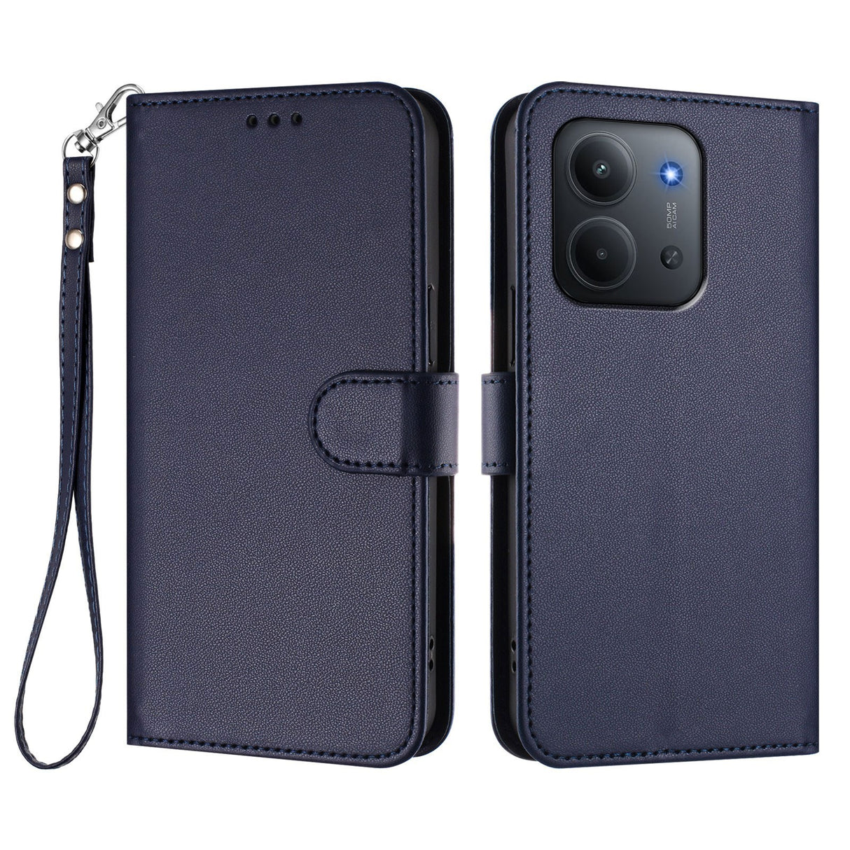 Xiaomi Redmi 15C (5G) / (4G) EIDERWOOD Flipdeksel med Kortholder & Stativfunksjon - Blå