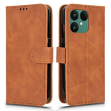 Fairphone 6 EIDERWOOD Kunstskinn Flip Deksel m. Kortholder & Stativfunksjon – Brun