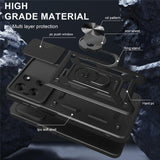 EIDERWOOD Motorola Moto G56 Hybrid Håndverker Deksel m. Kickstand & Cam Slider - Rød