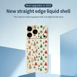 EIDERWOOD iPhone 17 Pro Max Jule Deksel - Fleksibel Plast - Pepperkakemenn & Juletrær / Lilla