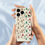 EIDERWOOD iPhone 17 Pro Max Jule Deksel - Fleksibel Plast - Pepperkakemenn & Juletrær / Lilla