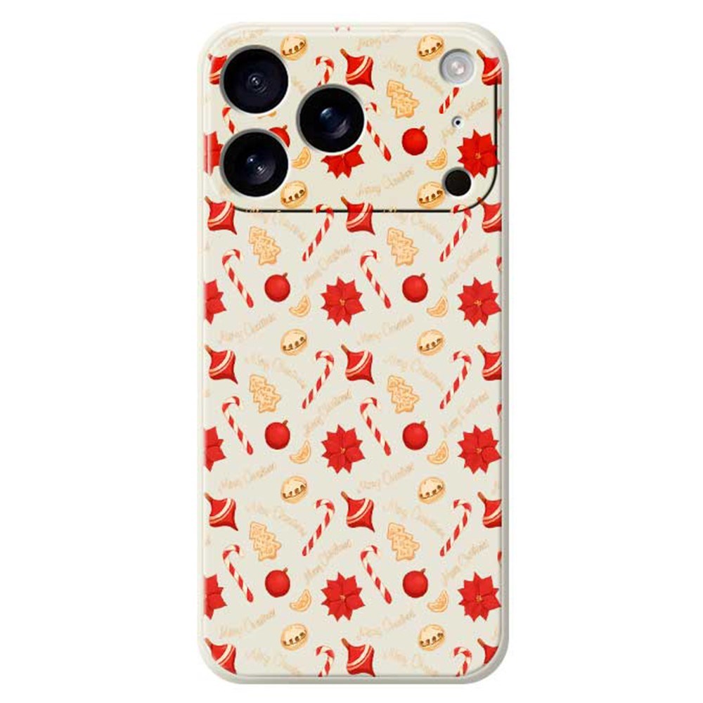 EIDERWOOD iPhone 17 Pro Jule Deksel - Fleksibel Plast - Julegodteri / Beige