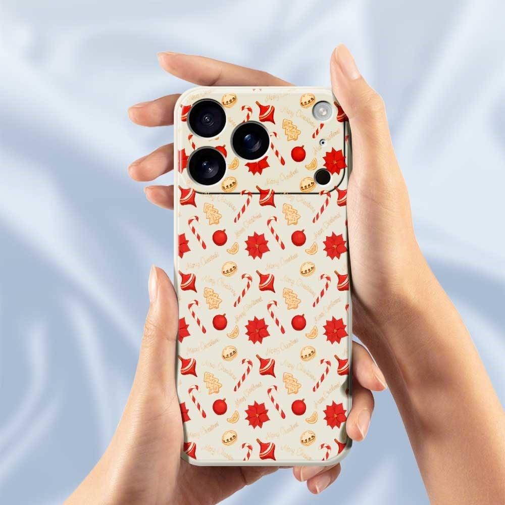 EIDERWOOD iPhone 17 Pro Jule Deksel - Fleksibel Plast - Julegodteri / Grønn