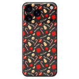 EIDERWOOD iPhone 17 Pro Max Jule Deksel - Fleksibel Plast - Julegodteri / Svart