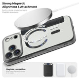 EIDERWOOD iPhone 17 Pro Flipp Deksel med Gjennomsiktig Bakside – MagSafe Kompatibel – Svart