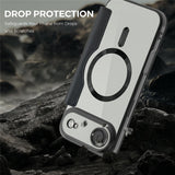 EIDERWOOD iPhone Air Flipp Deksel med Gjennomsiktig Bakside – MagSafe Kompatibel – Svart