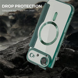 EIDERWOOD iPhone Air Flipp Deksel med Gjennomsiktig Bakside – MagSafe Kompatibel – Grønn