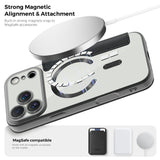 EIDERWOOD iPhone 17 Pro Max Flipp Deksel med Gjennomsiktig Bakside – MagSafe Kompatibel – Svart