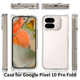 EIDERWOOD Google Pixel 10 Pro Fold Hybrid Plast Deksel - Gjennomsiktig / Svart